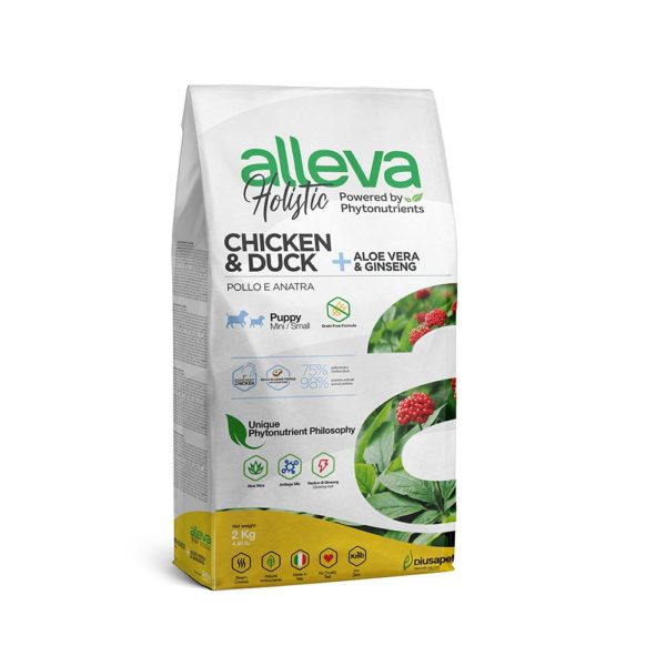 Alleva Holistic Puppy Mini Chicken and Duck — корм для щенков мелких пород